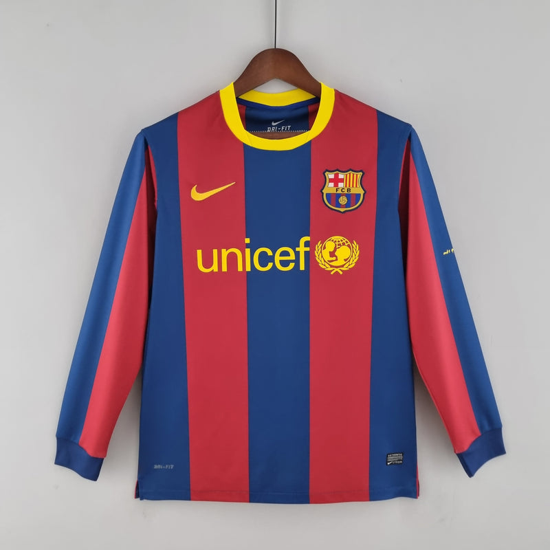 BARCELONA MEN'S JERSEY I 10/11 (RETRO) LONG SLEEVE