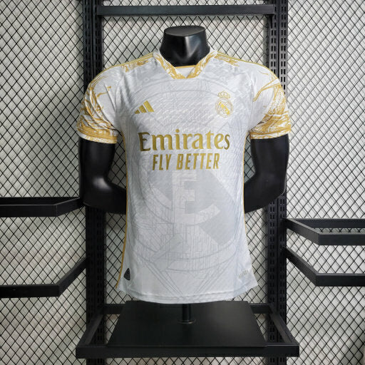 REAL MADRID MEN'S JERSEY LIIMITED EDITION GOLDEN 24/25 (PLAYER VERSION)