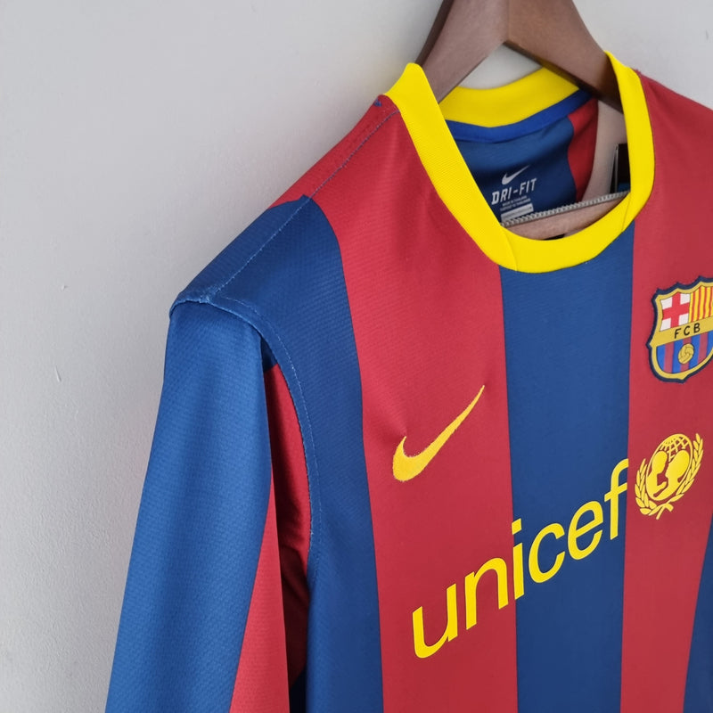 BARCELONA MEN'S JERSEY I 10/11 (RETRO) LONG SLEEVE