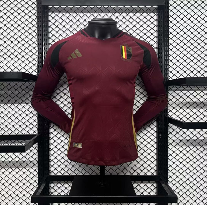 BELGIUM EURO MEN'S JERSEY I 2024 (PLAYER VERSION) LONG SLEEVE