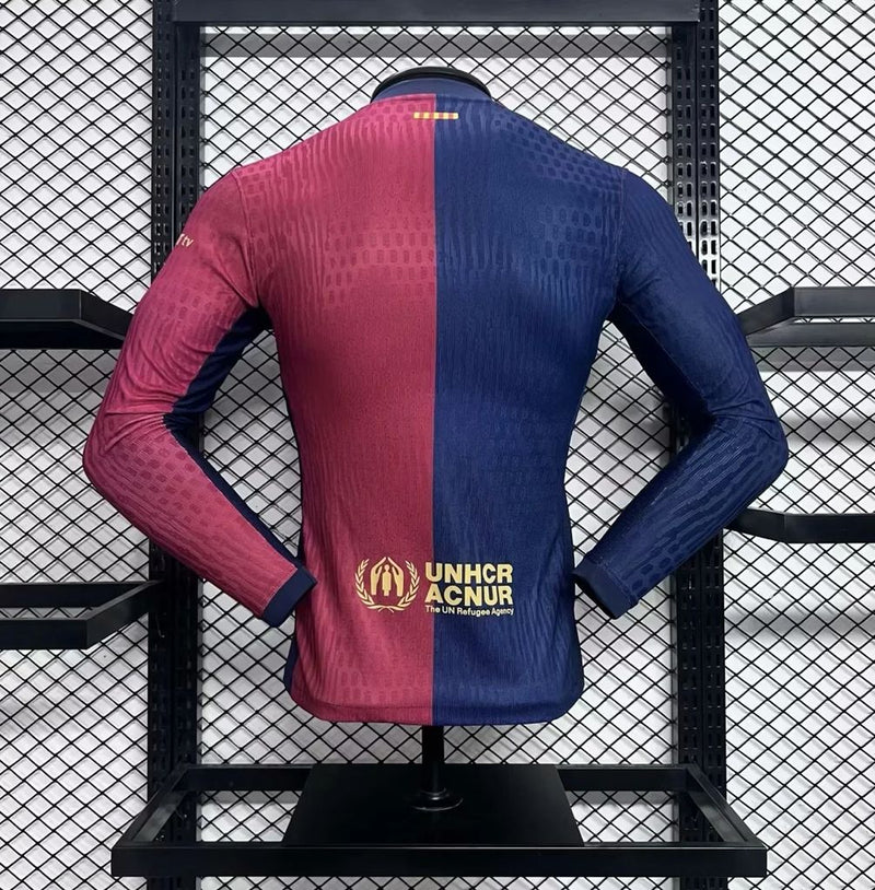 BARCELONA MEN'S JERSEY I 24/25 (PLAYER VERSION) LONG SLEEVE