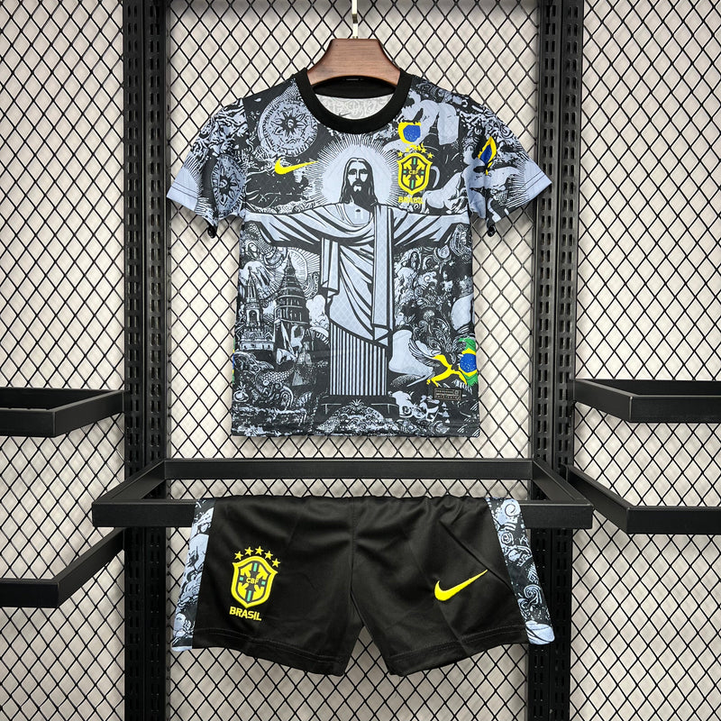 BRAZIL KIDS JERSEY SET SPECIAL EDITION III 2024