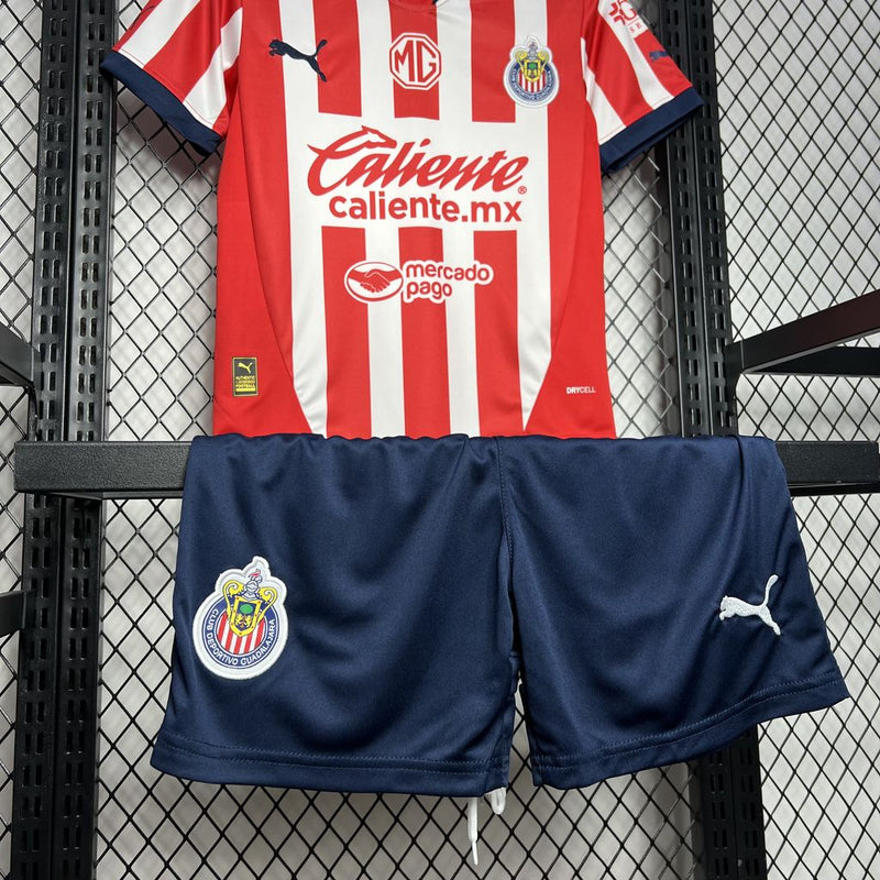 CHIVAS GUADALAJARA KIDS JERSEY SET I 24/25