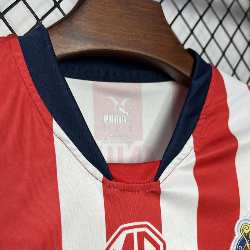 CHIVAS GUADALAJARA KIDS JERSEY SET I 24/25