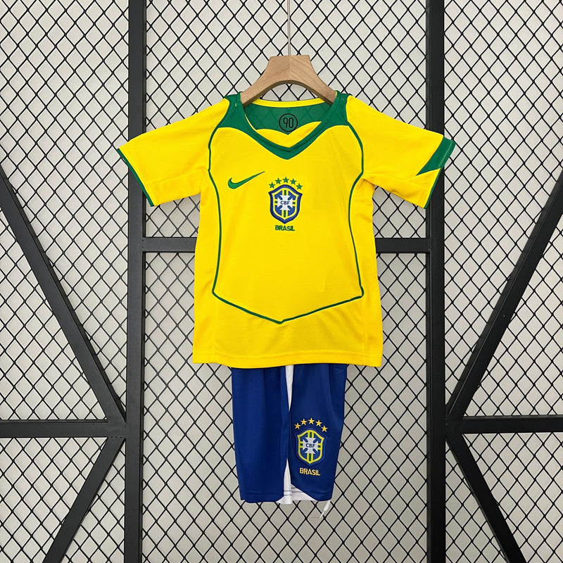 BRAZIL KIDS JERSEY SET I 2004 (RETRO)