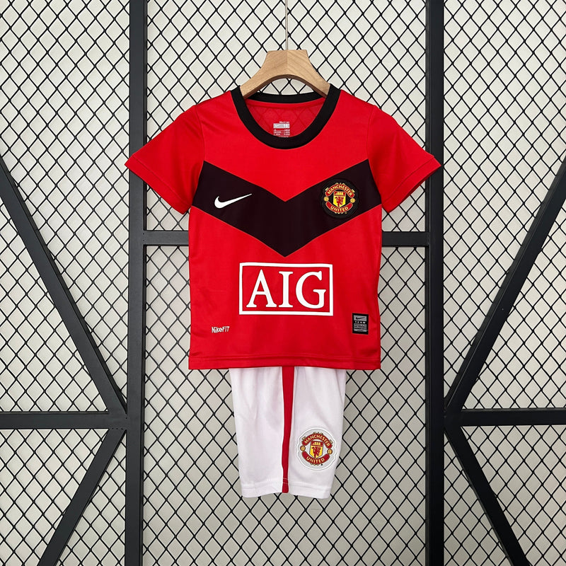 MANCHESTER UNITED KIDS JERSEY SET I 09/10 (RETRO)