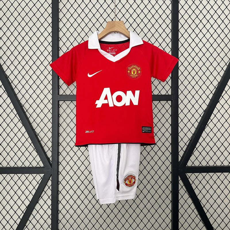 MANCHESTER UNITED KIDS JERSEY SET I 10/11 (RETRO)