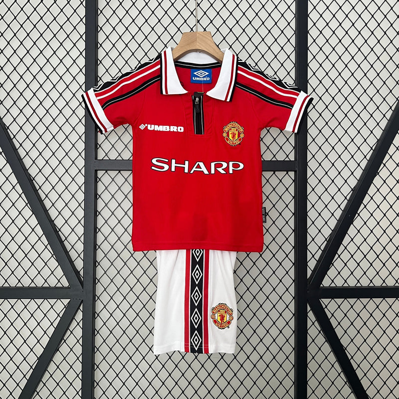 MANCHESTER UNITED KIDS JERSEY SET I 98/99 (RETRO)