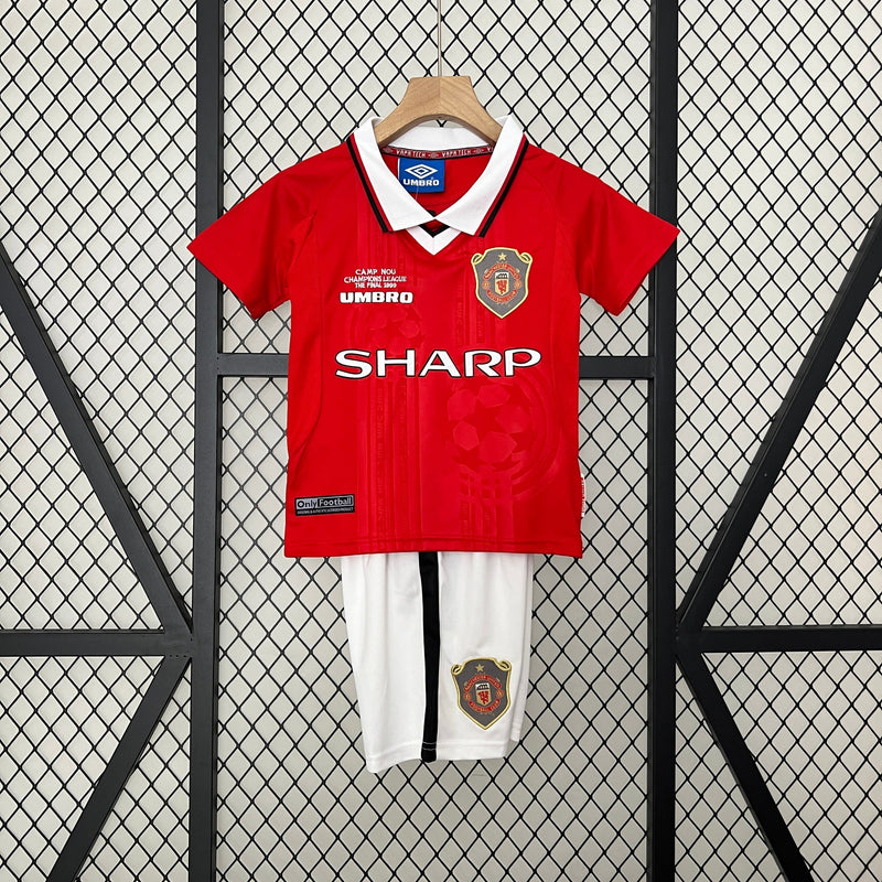 MANCHESTER UNITED KIDS JERSEY SET I 99/00 (RETRO)