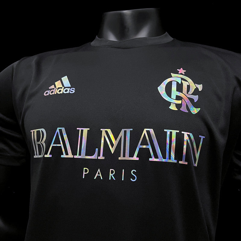 FLAMENGO MEN'S JERSEY LIMITED EDITION BALMAIN PARIS BLACK 24/25 (PLAYER VERSION)