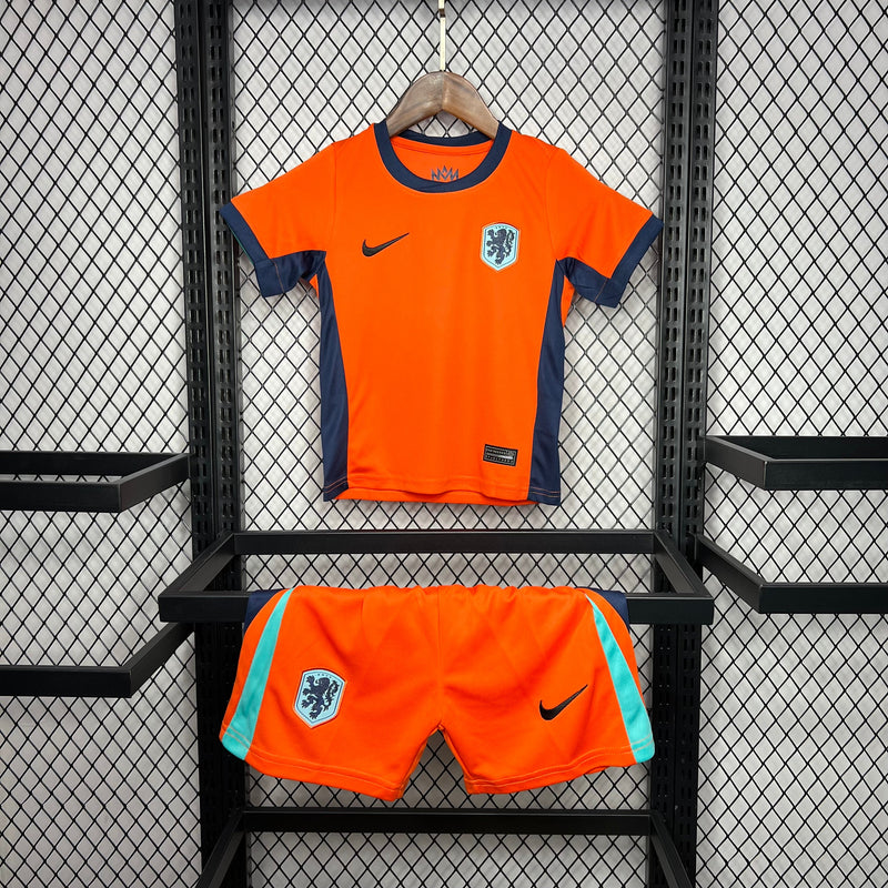 NETHERLANDS KIDS JERSEY SET EURO I 2024