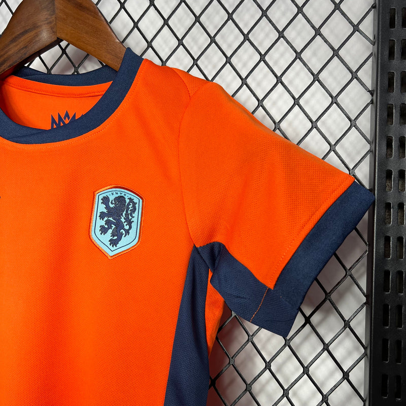 NETHERLANDS KIDS JERSEY SET EURO I 2024