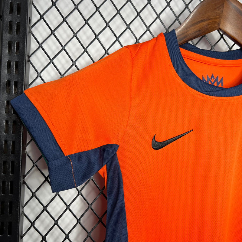 NETHERLANDS KIDS JERSEY SET EURO I 2024