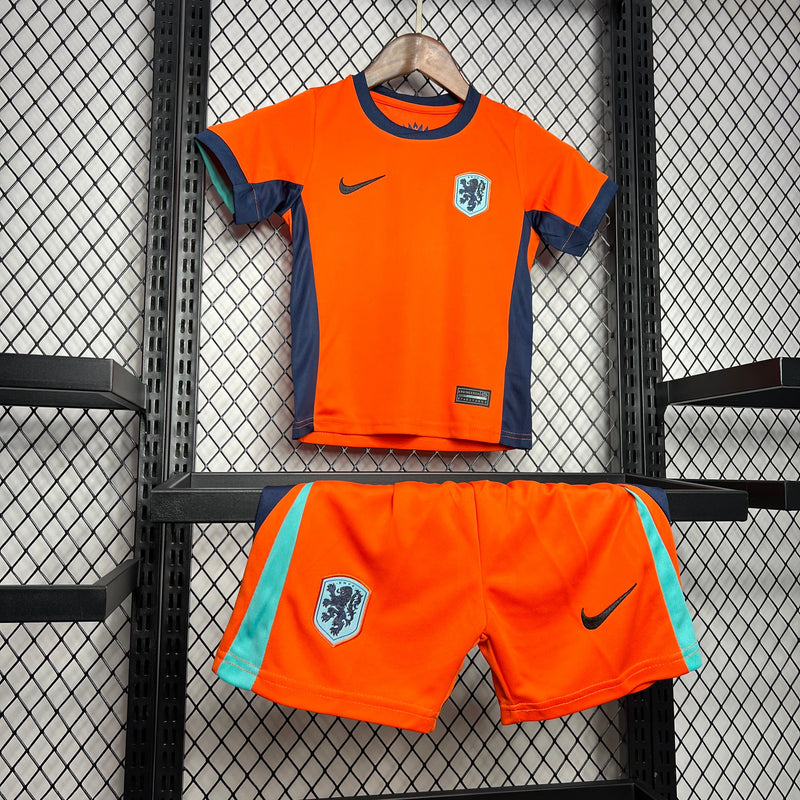 NETHERLANDS KIDS JERSEY SET EURO I 2024