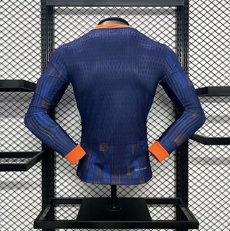 NETHERLANDS MEN'S JERSEY EURO II 2024 (PLAYER VERSION) LONG SLEEVE