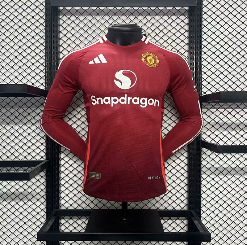 MANCHESTER UNITED MEN'S JERSEY I 24/25 (PLAYER VERSION) LONG SLEEVE