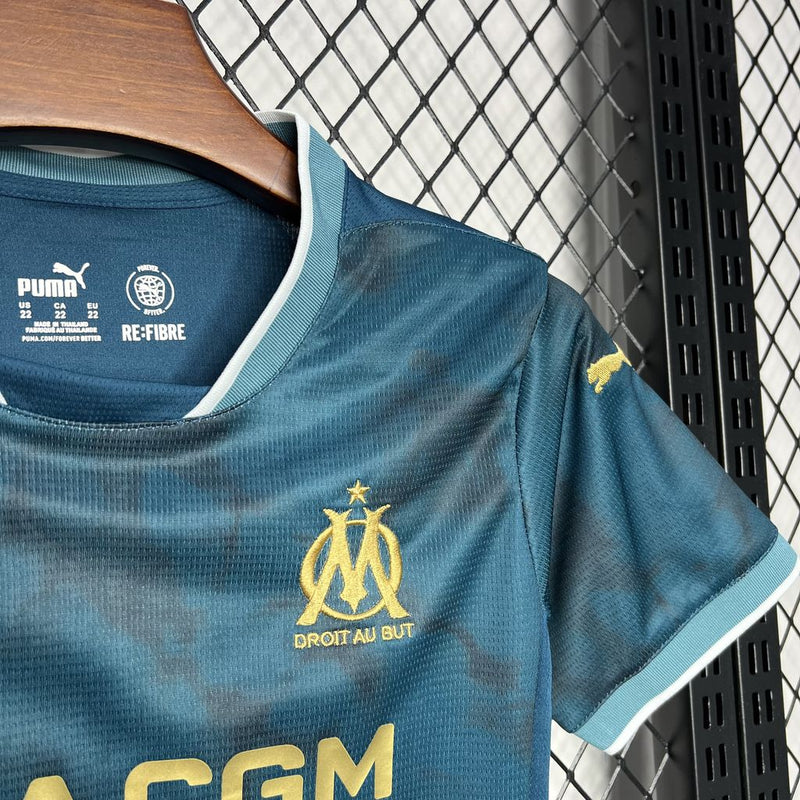 OLYMPIQUE DE MARSEILLE KIDS JERSEY SET II 24/25