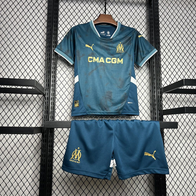 OLYMPIQUE DE MARSEILLE KIDS JERSEY SET II 24/25