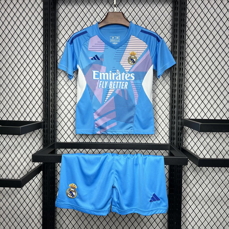 REAL MADRID KIDS JERSEY SET GOALKEEPER I 24/25