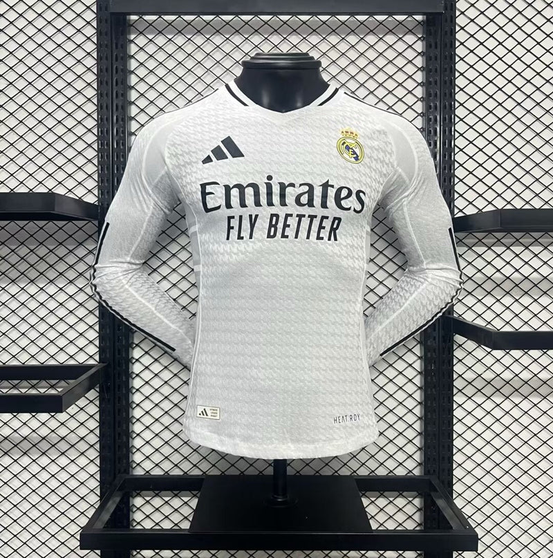 REAL MADRID MEN'S JERSEY I 24/25 (PLAYER VERSION) LONG SLEEVE