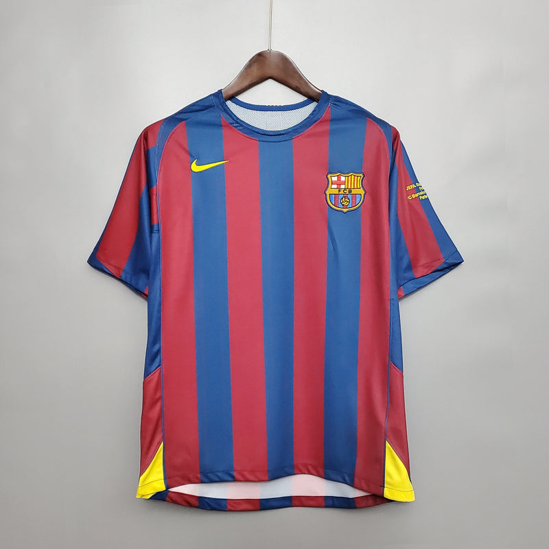 BARCELONA MEN'S JERSEY I 2006 UEFA (RETRO)