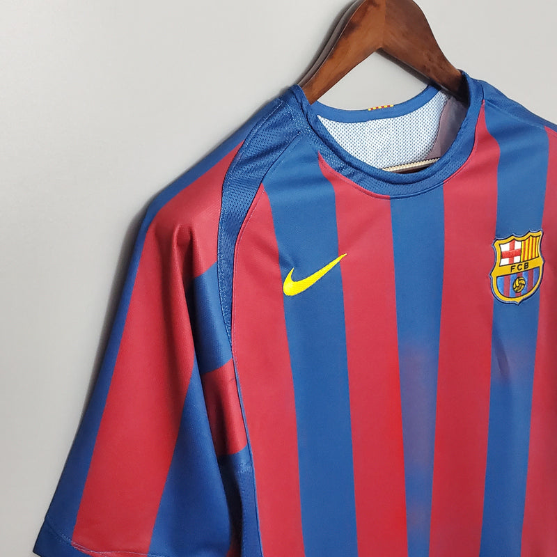 BARCELONA MEN'S JERSEY I 2006 UEFA (RETRO)