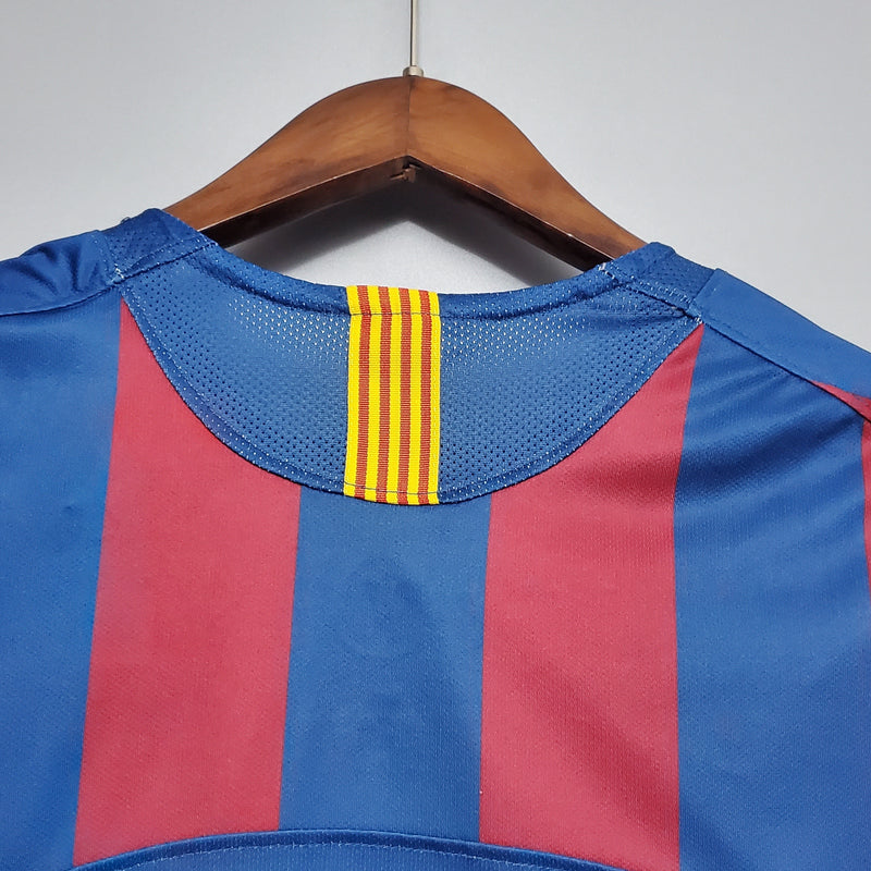 BARCELONA MEN'S JERSEY I 2006 UEFA (RETRO)