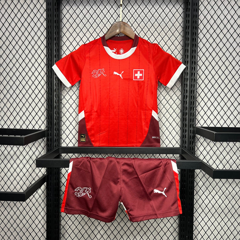 SWITZERLAND KIDS JERSEY SET EURO I 2024