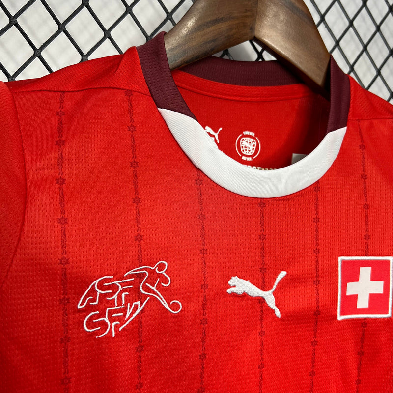 SWITZERLAND KIDS JERSEY SET EURO I 2024