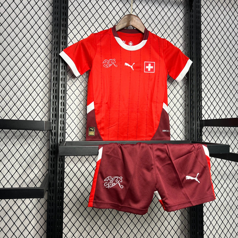 SWITZERLAND KIDS JERSEY SET EURO I 2024