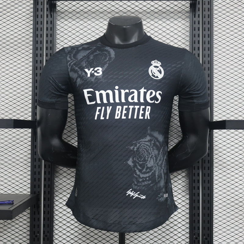 REAL MADRID MEN'S JERSEY Y-3 BLACK 24/25 (PLAYER VERSION)