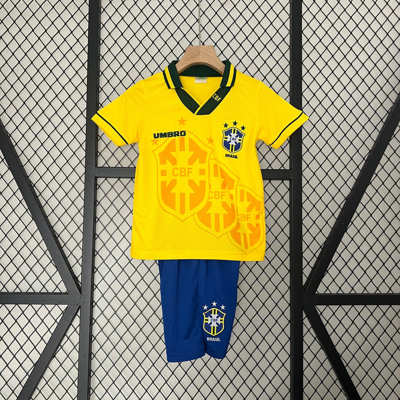 BRAZIL KIDS JERSEY SET I 94 (RETRO)